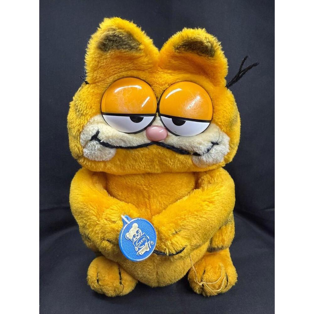 Vintage 1978-1981‎ Dakin Garfield Plush Stuffed Animal 16" Jim Davis Comic